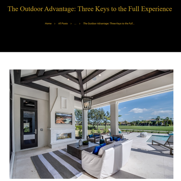 The Outdoor Advantage: Three Keys to the Full Experience - Connected Design